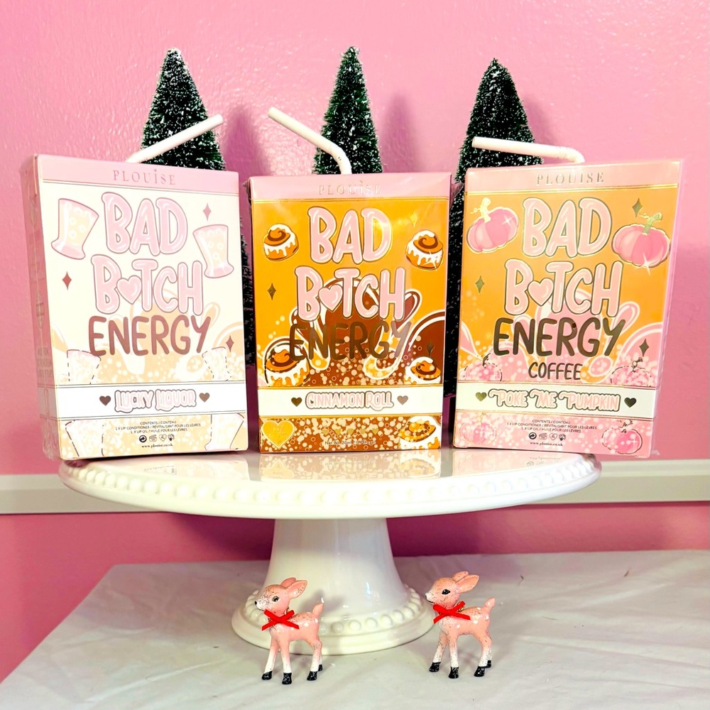 P.Louise Bad B🩷tch Energy Lip Duo (Lip Conditioner and Lip Oil). Bundle of 3.